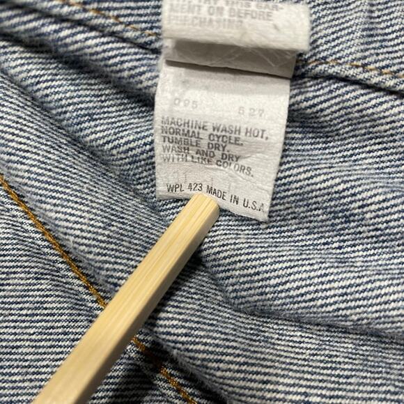 Vintage Levis Denim Trucker Jean Jacket 71506-0216 Made In USA Size 42L 80s (42) - Picture 13 of 15